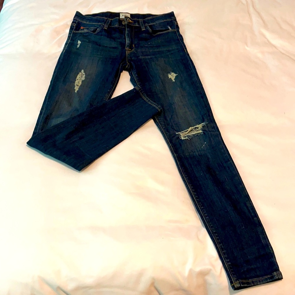 Hudson distressed skinny jeans
